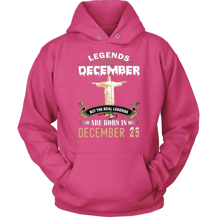 Legend Jesus Born In Christmas Unisex Hoodie (12 colors)