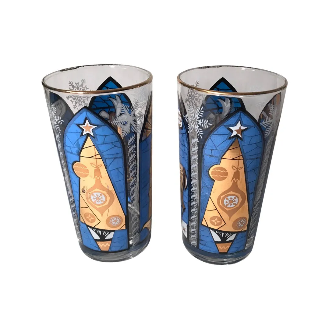 Libbey Vintage Church Windows Glasses (Set of 2)