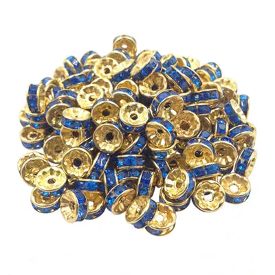 LNRRABC 50 pcs/lot 8MM Fashion DIY cheap alloy Wheel Charm Loose Spacer Matal Beads for Jewelry Making Free Shipping Wholes LIF