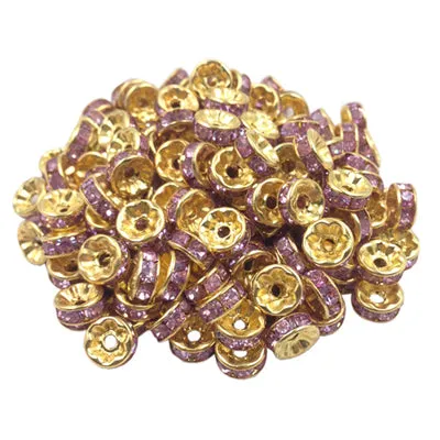 LNRRABC 50 pcs/lot 8MM Fashion DIY cheap alloy Wheel Charm Loose Spacer Matal Beads for Jewelry Making Free Shipping Wholes LIF