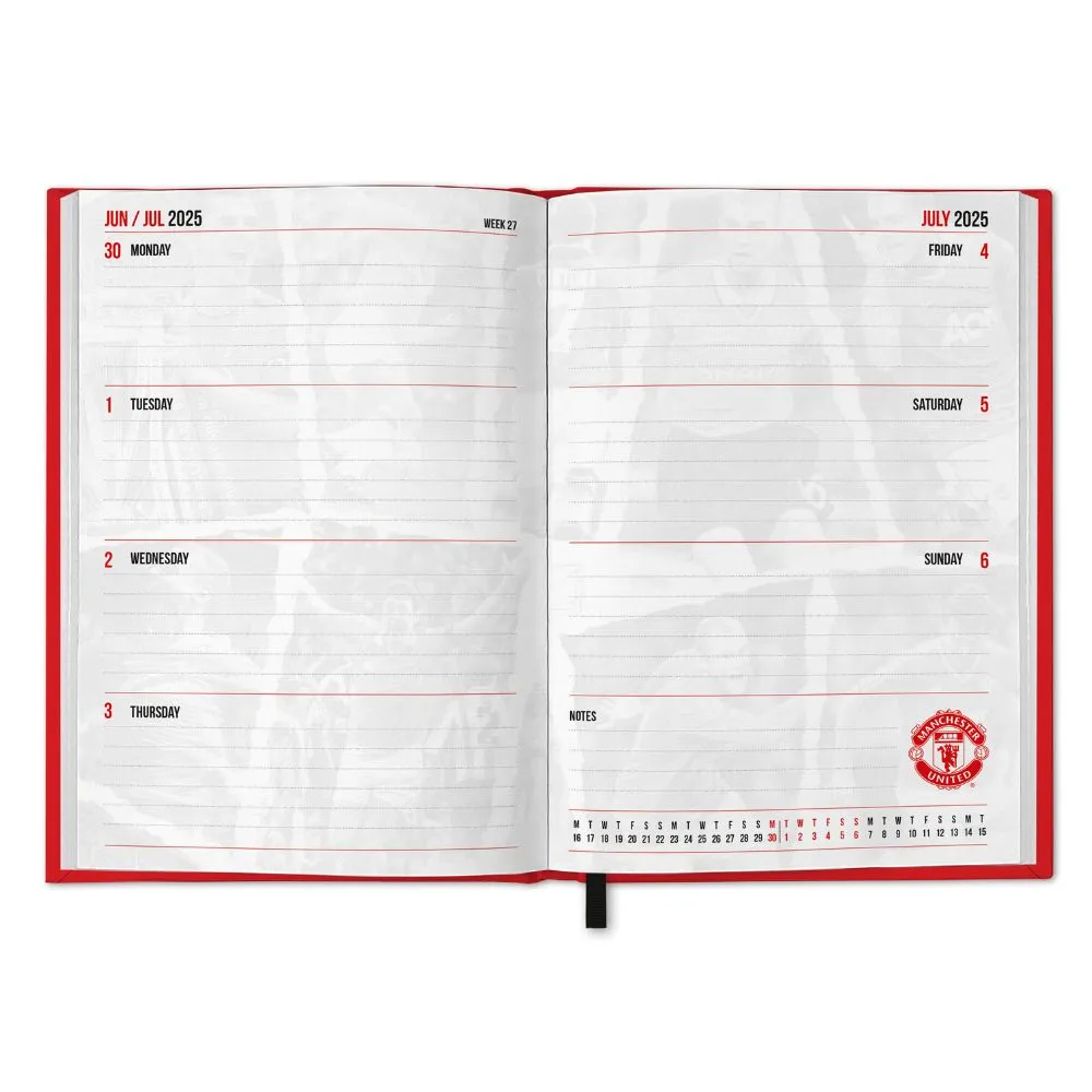 MANCHESTER UNITED FC 2025 A5 DIARY