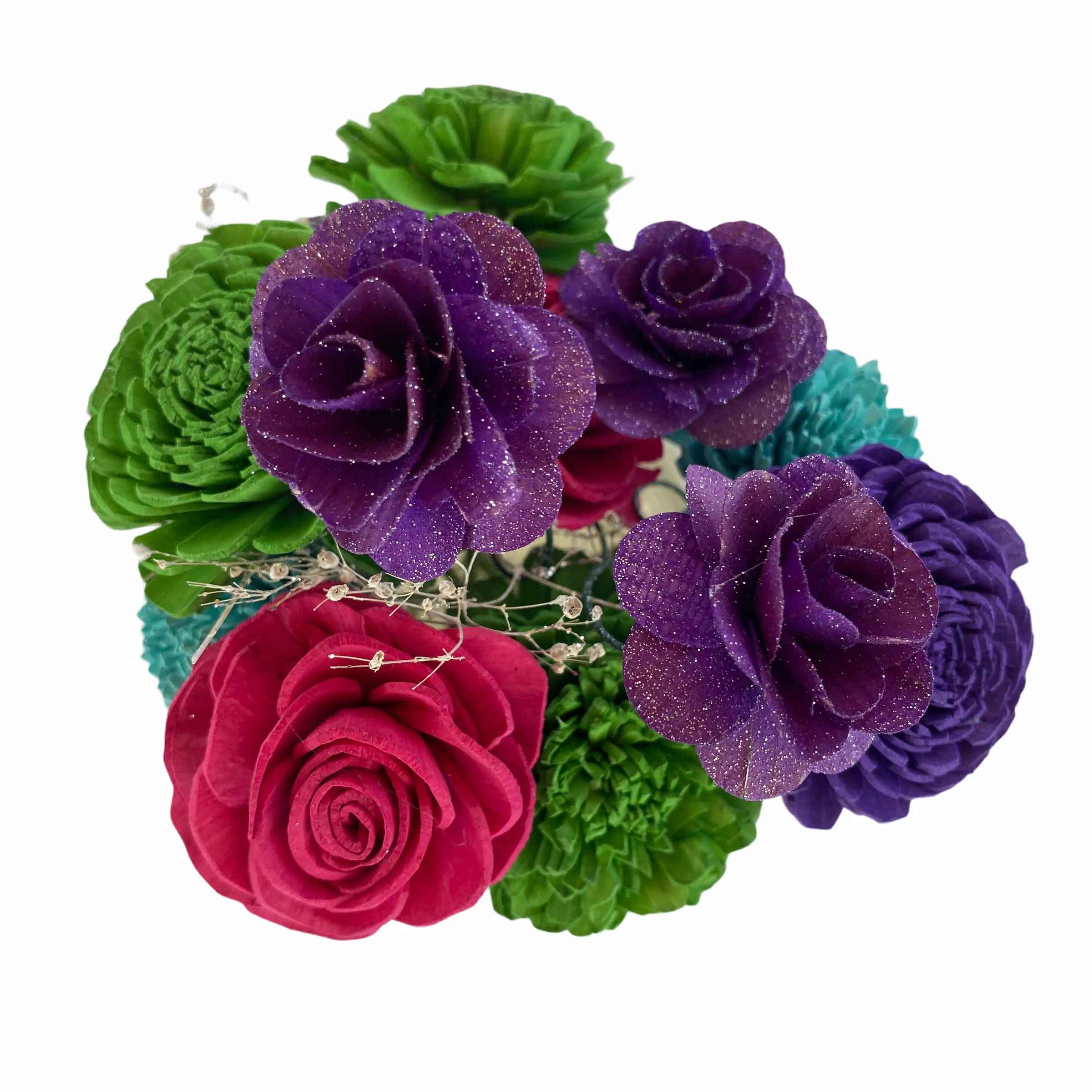 Merry & Bright - 8oz Mini Sola Flower Arrangement