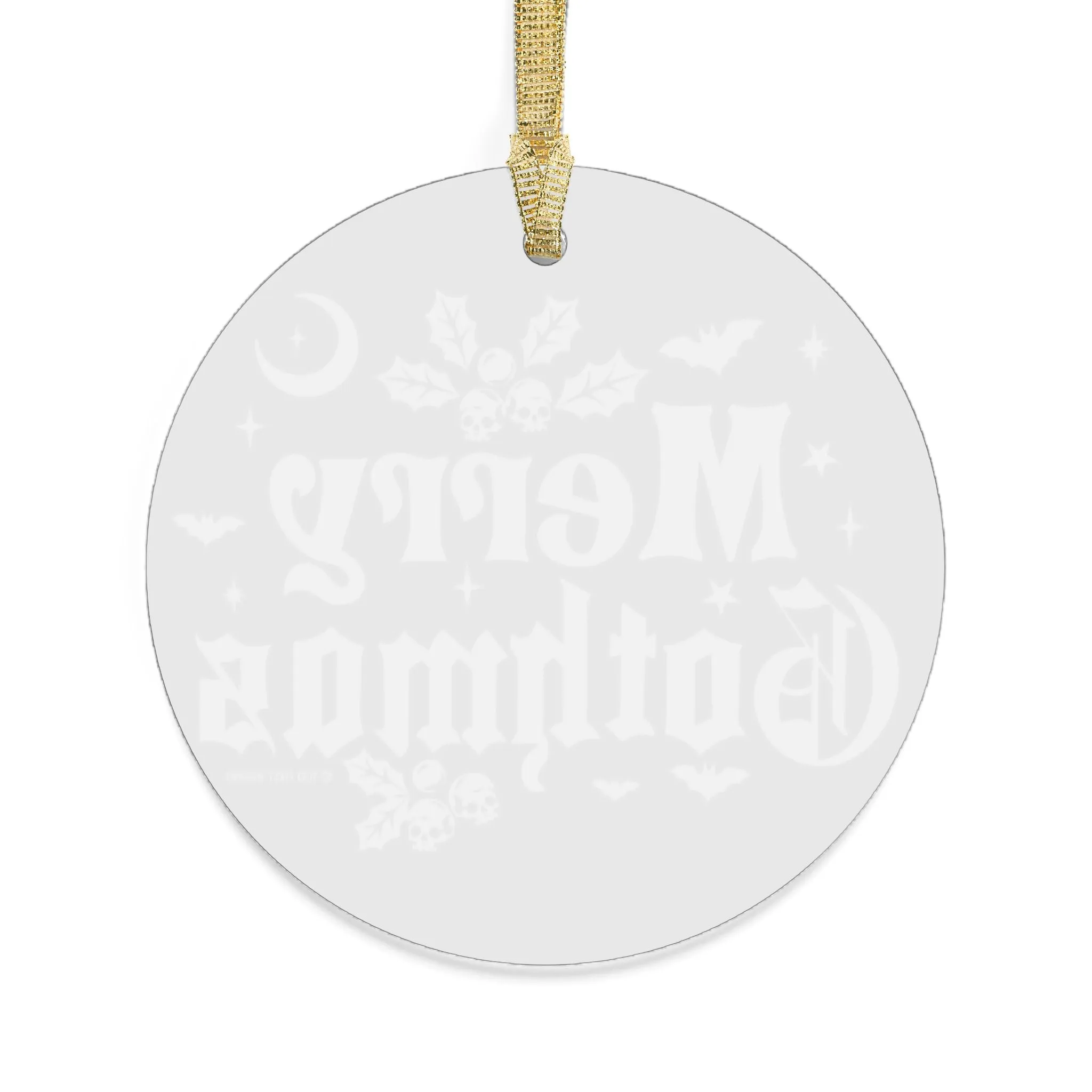 Merry Gothmas Acrylic Ornament