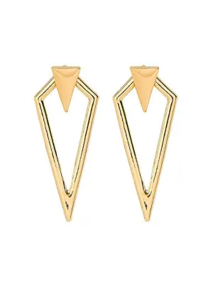 Metal Triangle Design Geometric Earrings