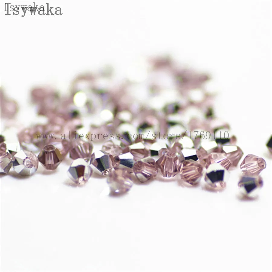 Multicolor 100pcs 4mm Bicone Austria Crystal Beads for DIY Jewelry Making