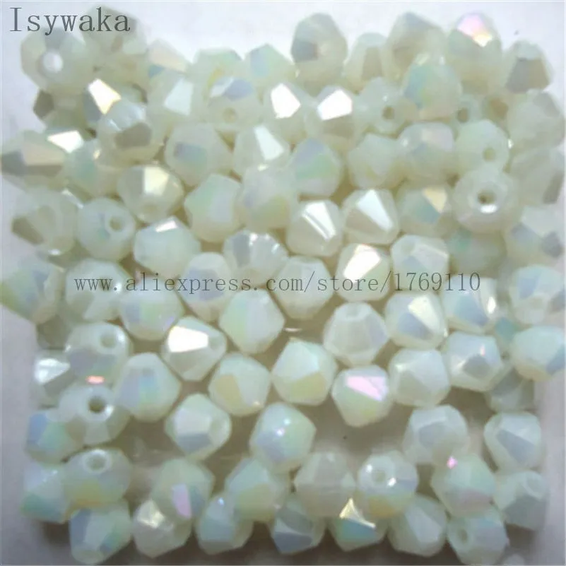 Multicolor 100pcs 4mm Bicone Austria Crystal Beads for DIY Jewelry Making