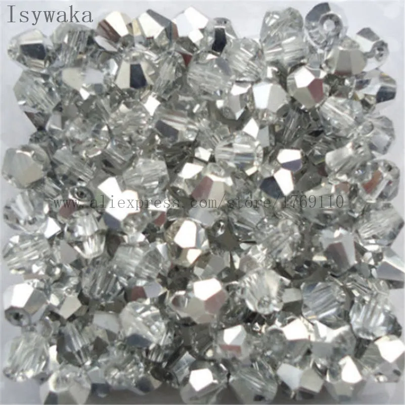 Multicolor 100pcs 4mm Bicone Austria Crystal Beads for DIY Jewelry Making