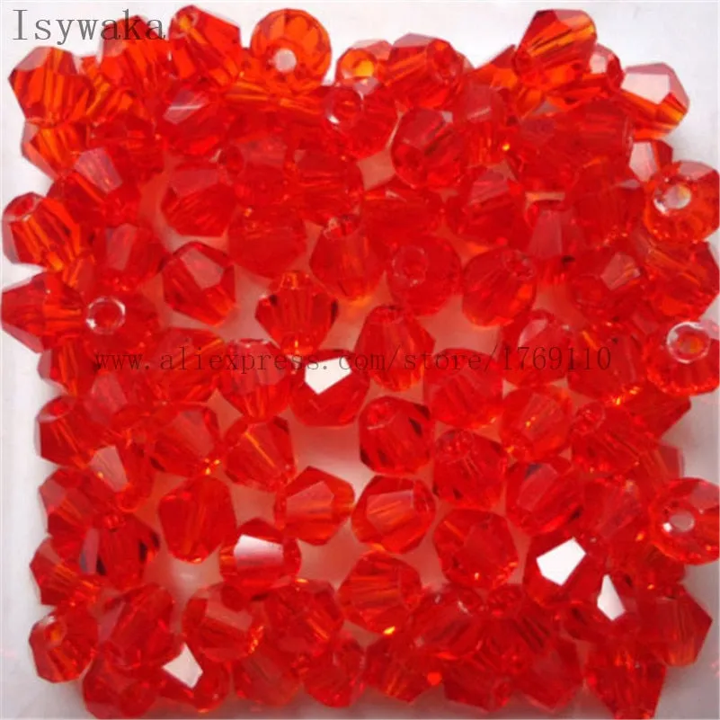 Multicolor 100pcs 4mm Bicone Austria Crystal Beads for DIY Jewelry Making