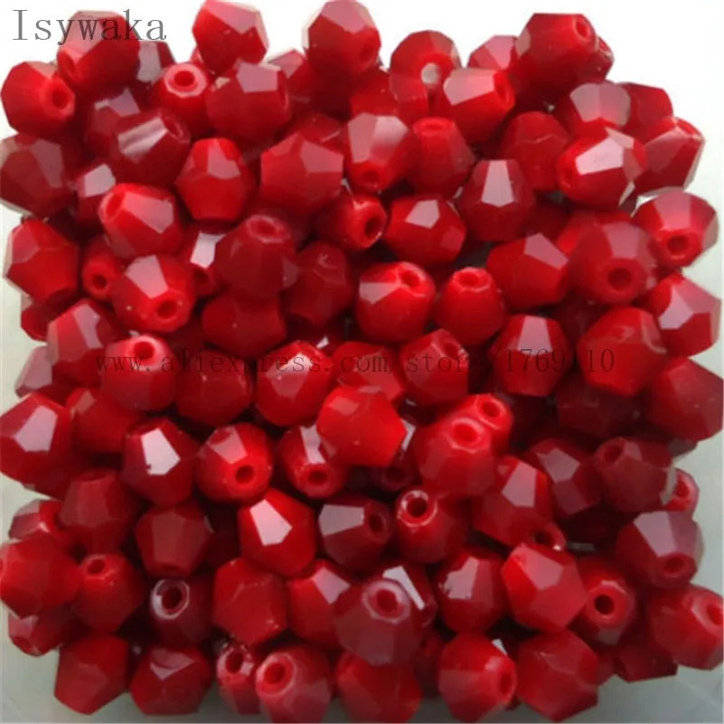 Multicolor 100pcs 4mm Bicone Austria Crystal Beads for DIY Jewelry Making