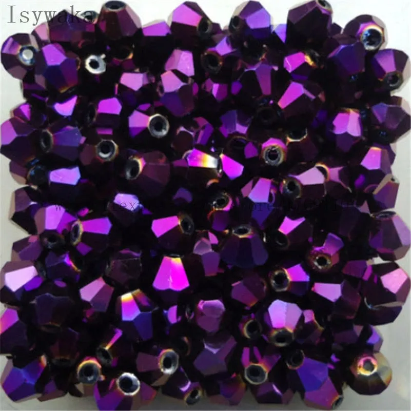 Multicolor 100pcs 4mm Bicone Austria Crystal Beads for DIY Jewelry Making