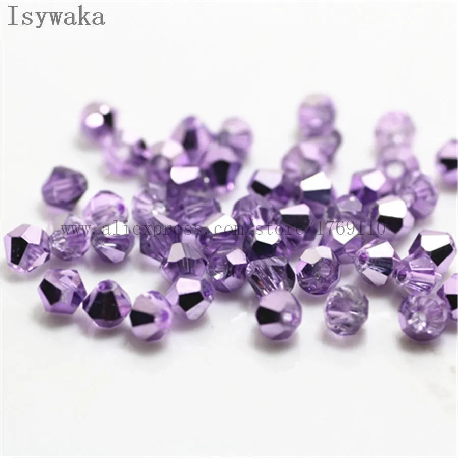 Multicolor 100pcs 4mm Bicone Austria Crystal Beads for DIY Jewelry Making