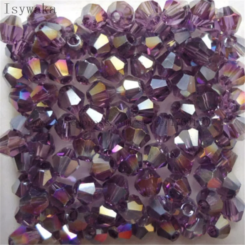 Multicolor 100pcs 4mm Bicone Austria Crystal Beads for DIY Jewelry Making