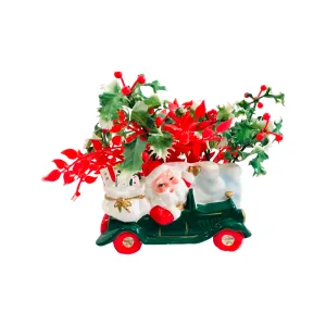 Napco Santa in Car Planter