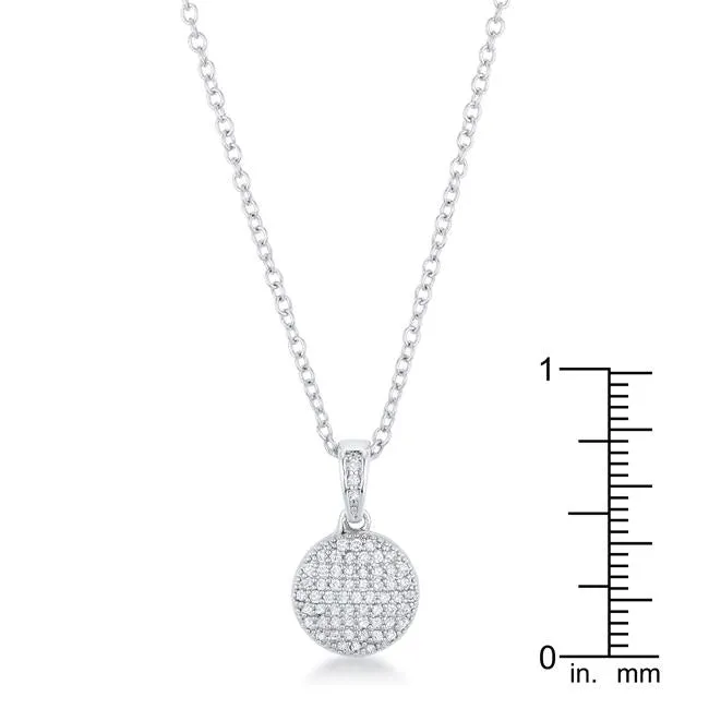 Olva Elegant CZ Disk Fashion Pendant