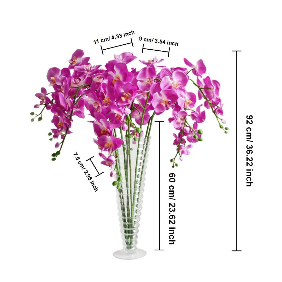 Orchid Centerpieces Butterfly Artificial Flowers 5pcs Wedding Dinner Venue Decoration