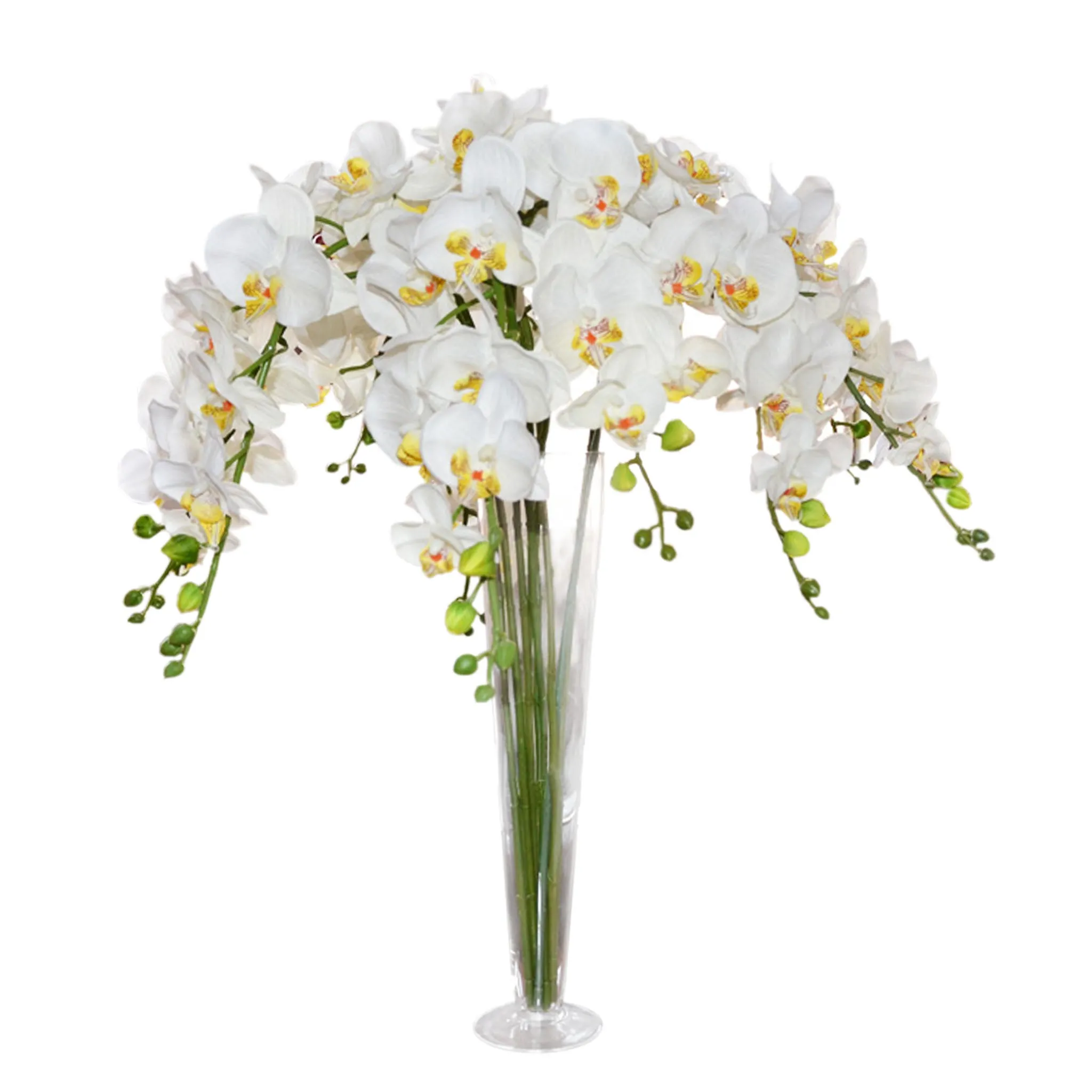 Orchid Centerpieces Butterfly Artificial Flowers 5pcs Wedding Dinner Venue Decoration