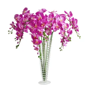 Orchid Centerpieces Butterfly Artificial Flowers 5pcs Wedding Dinner Venue Decoration