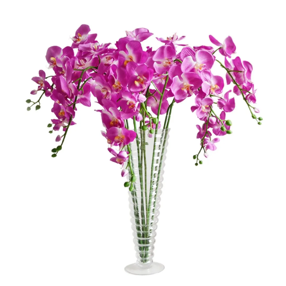 Orchid Centerpieces Butterfly Artificial Flowers 5pcs Wedding Dinner Venue Decoration