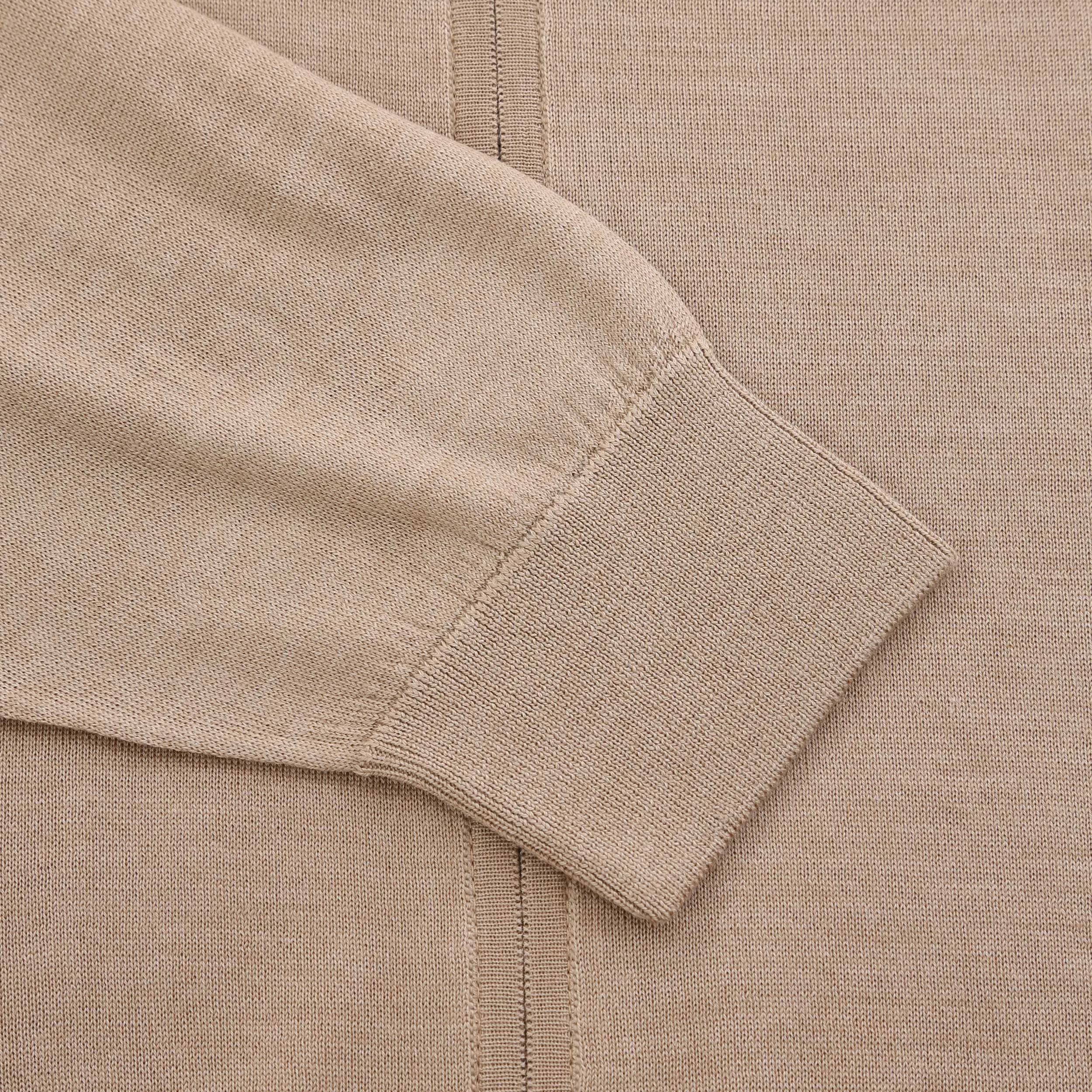 Pal Zileri Zip Thru Cardigan in Beige