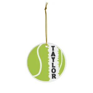 Personalized Tennis Christmas Ornament