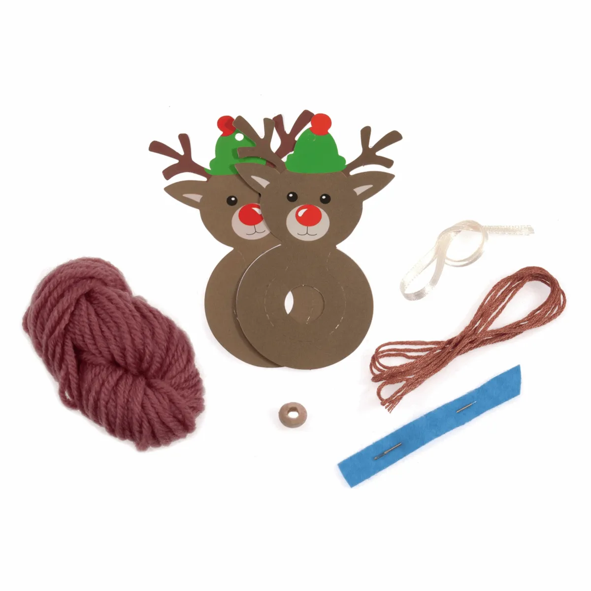 Pom Pom Decoration Kit - Reindeer