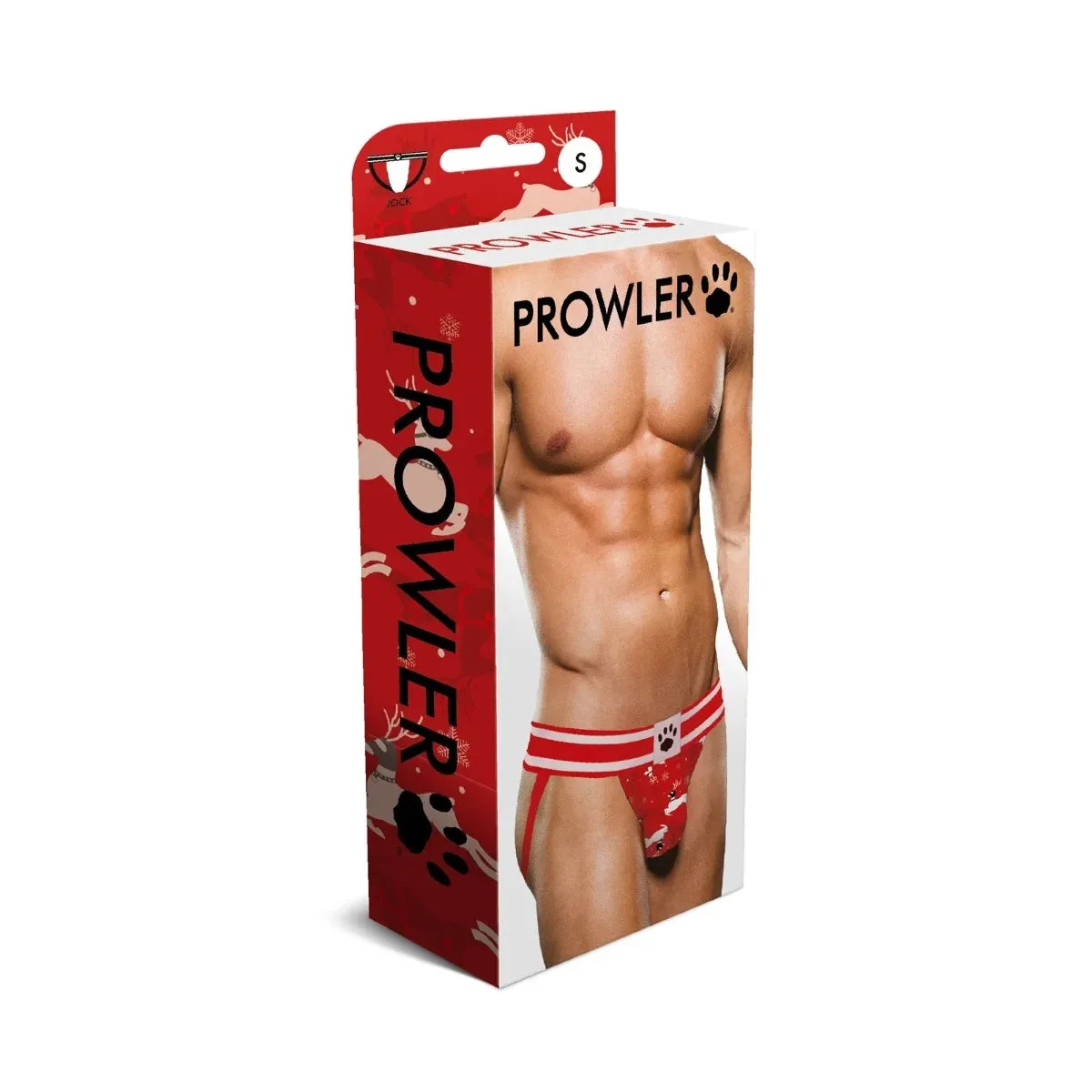 Prowler Reindeer Jock Strap Red White