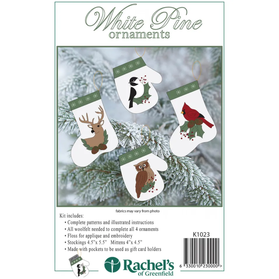 Rachel's of Greenfield | White Pine Ornaments Kit