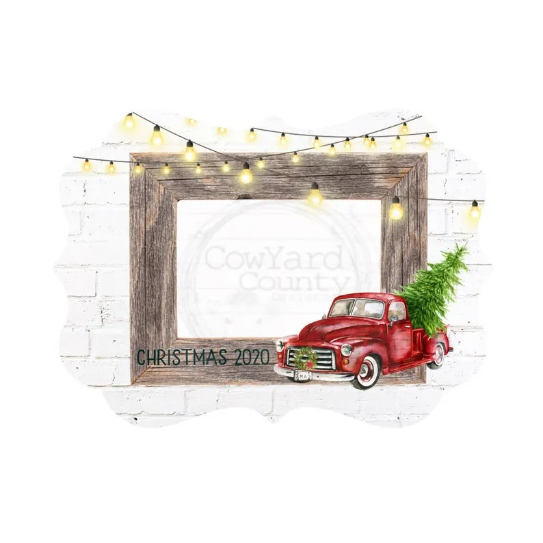 Red Truck Photo Ornament