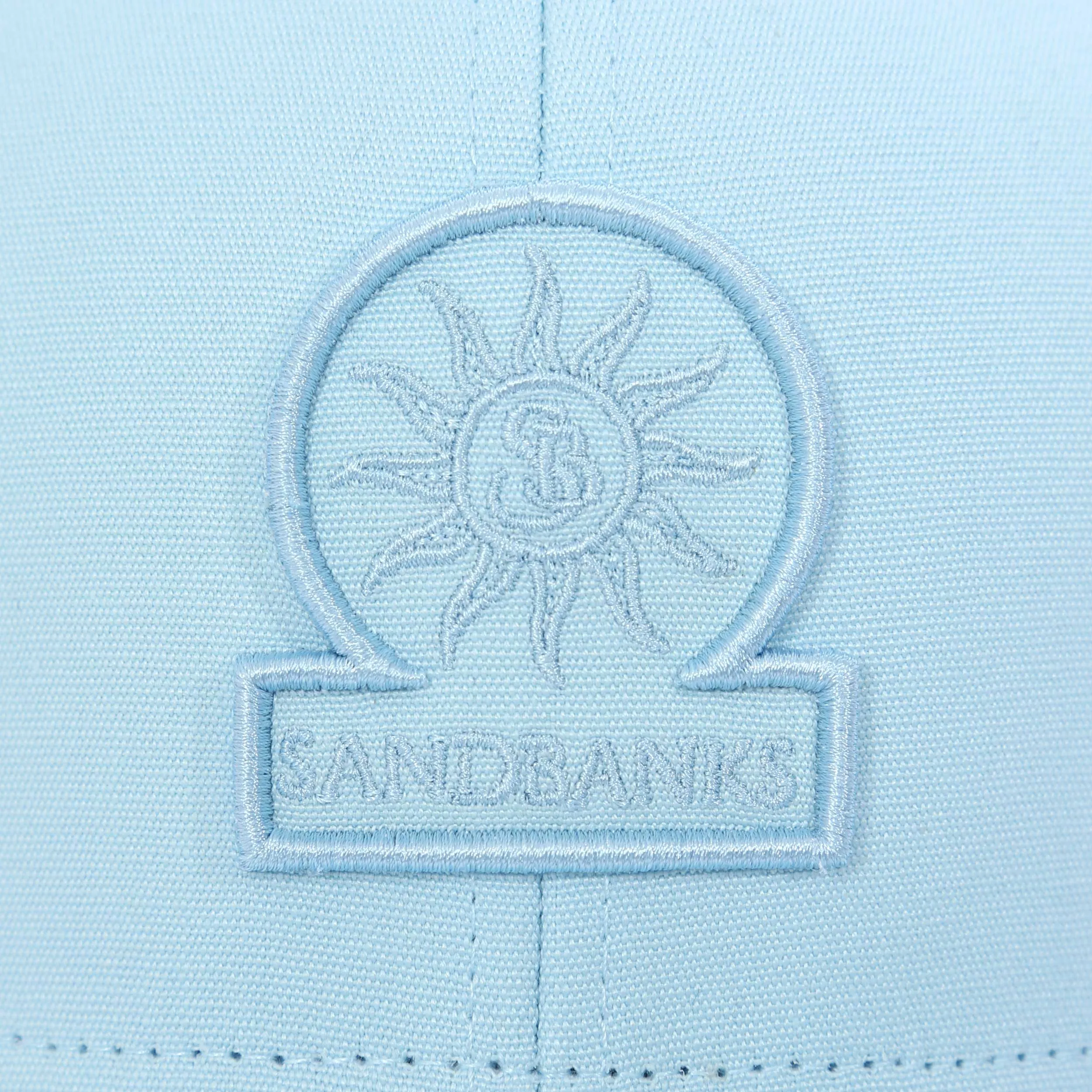 Sandbanks Badge Logo Cap in Crystal Blue