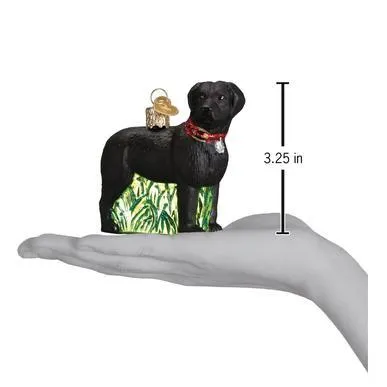 Standing Black Lab Ornament