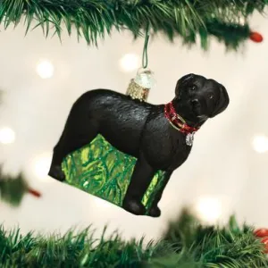 Standing Black Lab Ornament