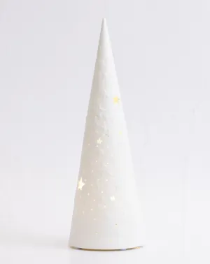 Starry White Porcelain USB Table Top Tree 29cm