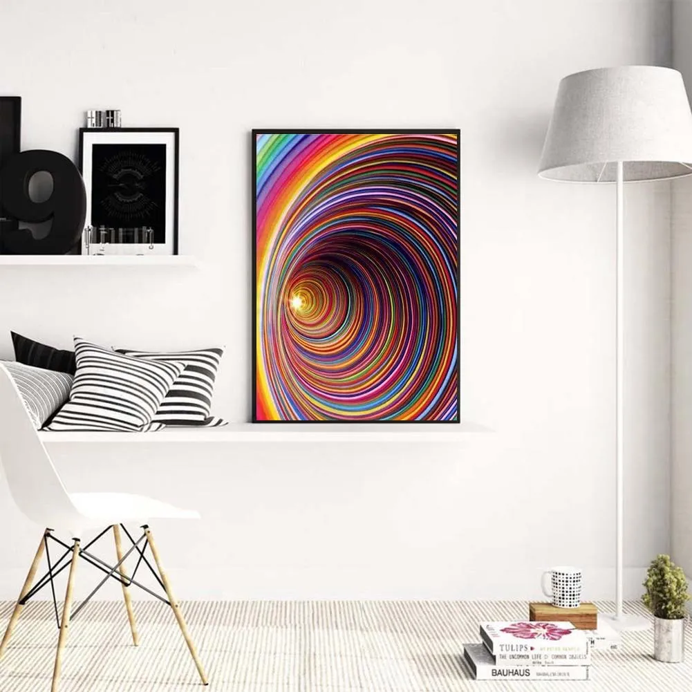 Stripe Vortex - Full Round Diamond - 30x40cm