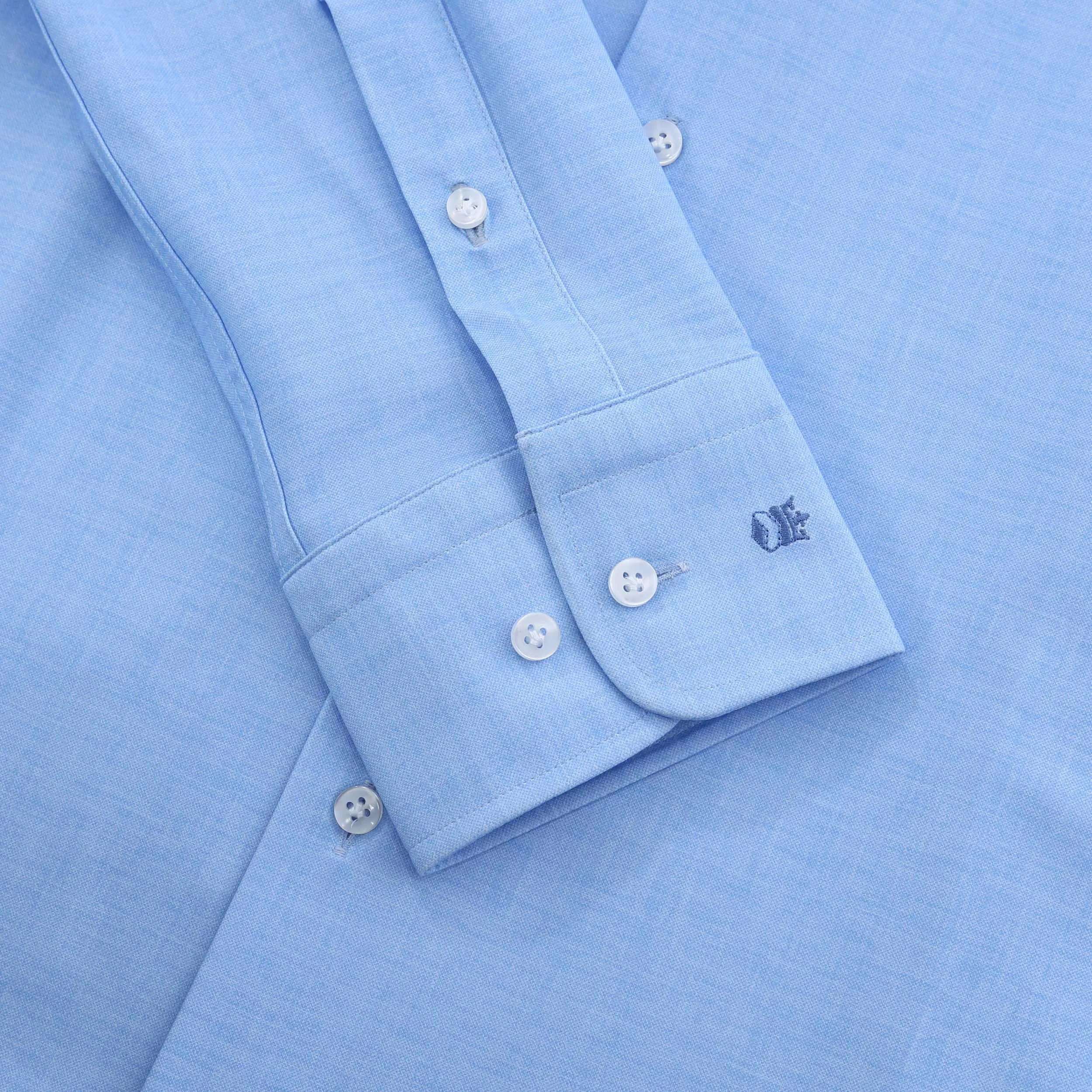 Thomas Maine Canclini Stretch Shirt in Sky Blue