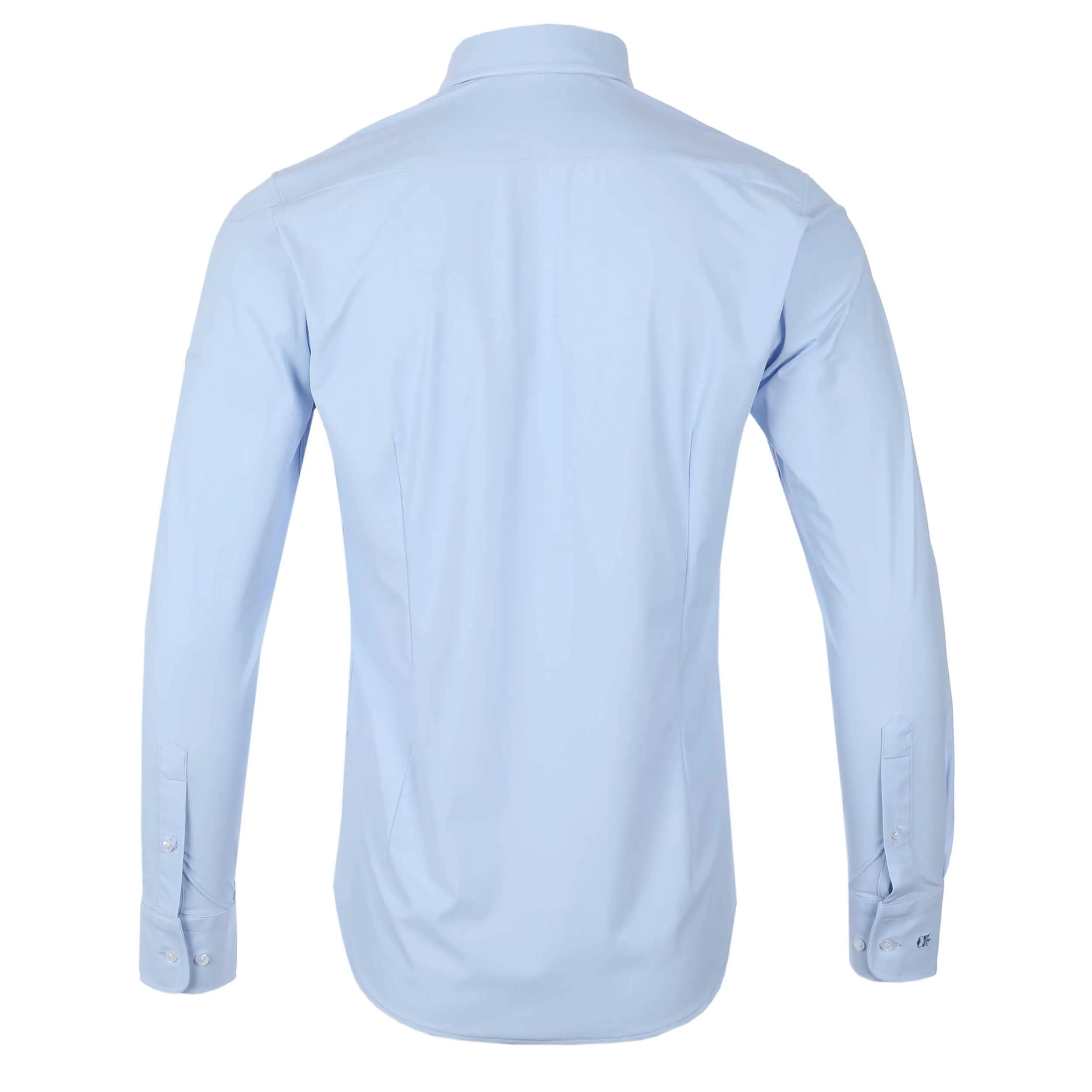 Thomas Maine Tech Luxe Stretch Shirt in Sky Blue