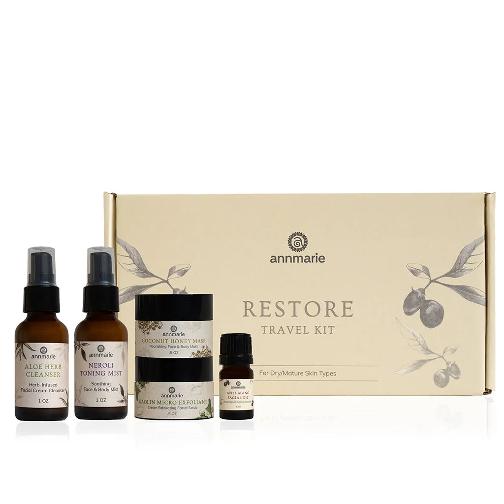 Travel Kit Box Restore - Anti Ageing/Dry Skin Care - Annmarie Skin Care