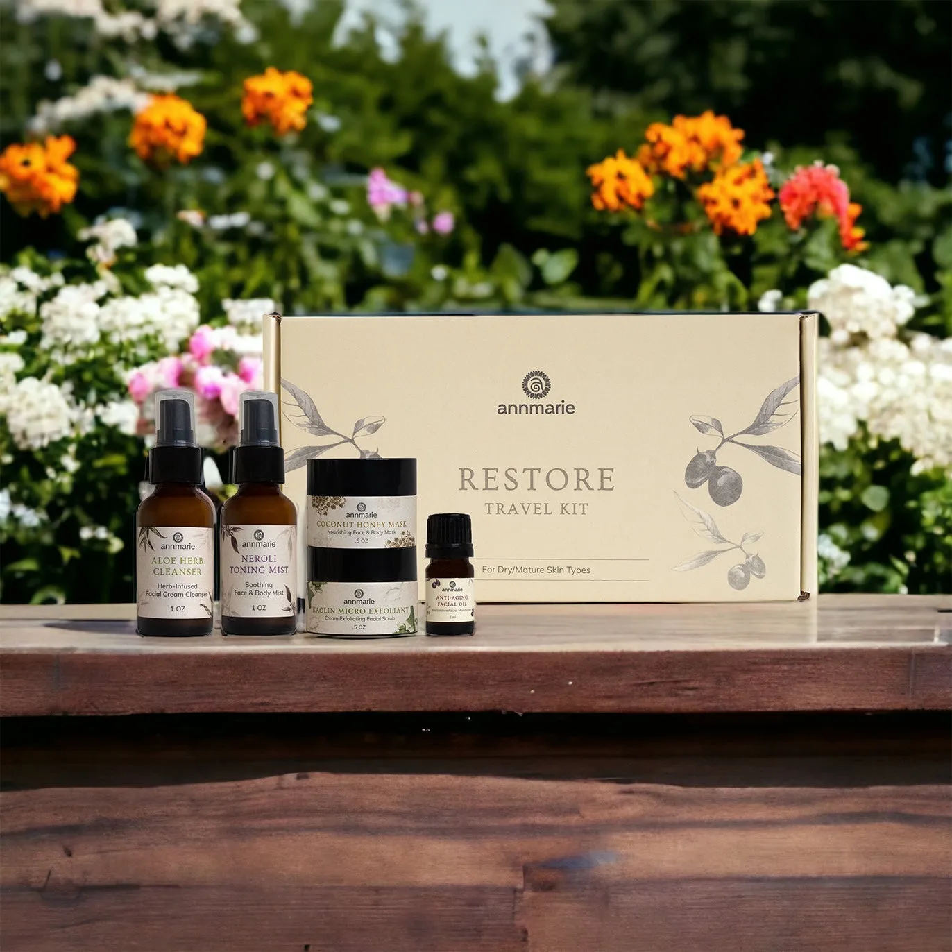 Travel Kit Box Restore - Anti Ageing/Dry Skin Care - Annmarie Skin Care