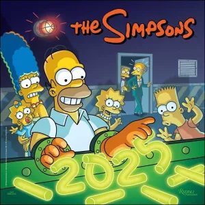 Universe The Simpsons 12x12 2025 Wall Calendar