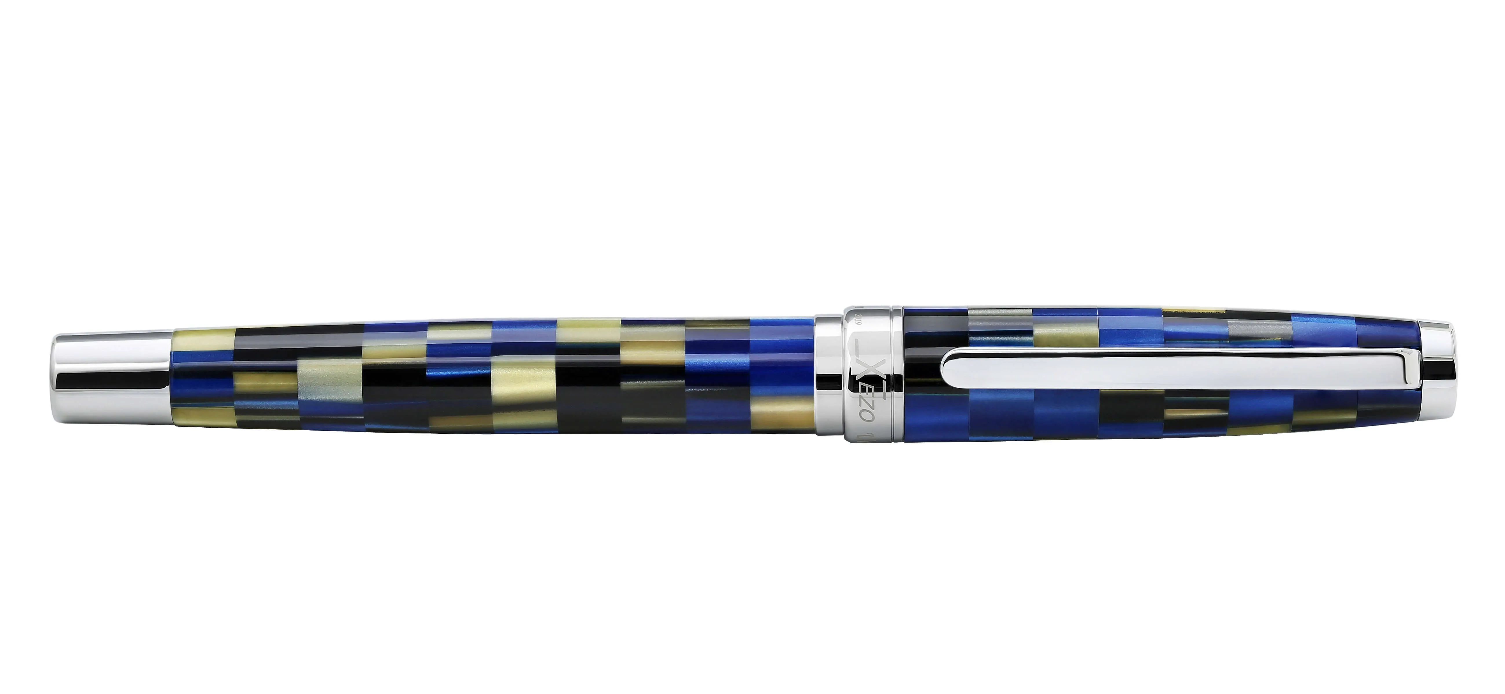 Urbanite I Acrylic & Brass Fountain Pen (Medium Nib) - Modern Blue