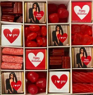 Valentines Love You Theme Chocolate and Sweet Gift Box