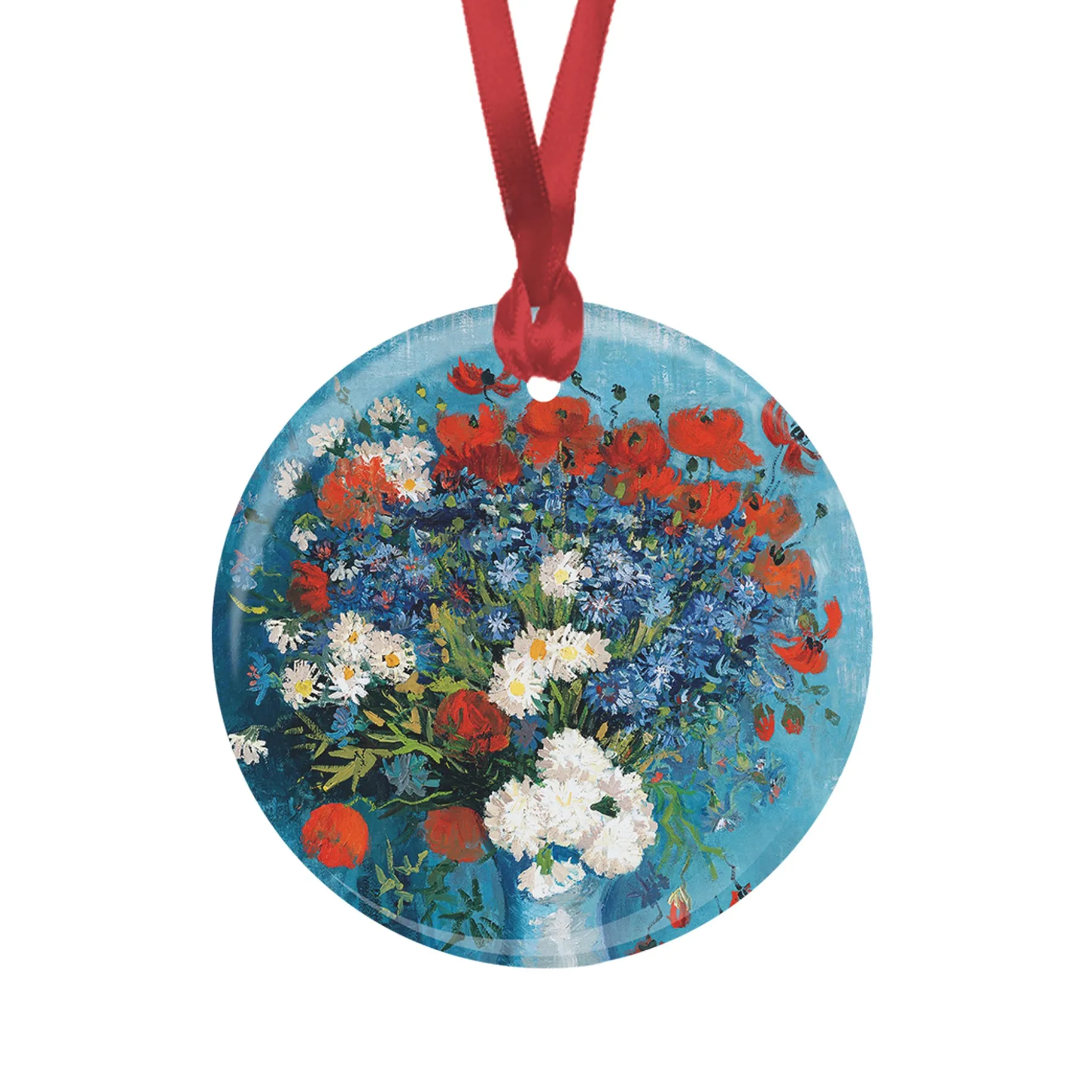 van Gogh Cornflowers & Poppies Year-round Keepsake Ornament